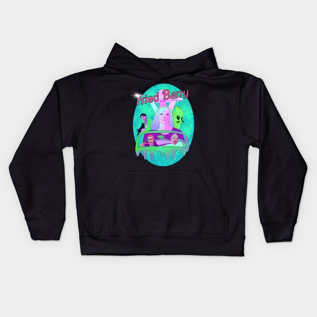 Fried Barry Kids Hoodie by SchlockHorror